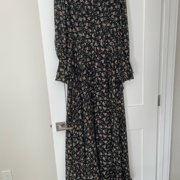 Long sleeve maxi floral pattern dress - Picture 2 of 2